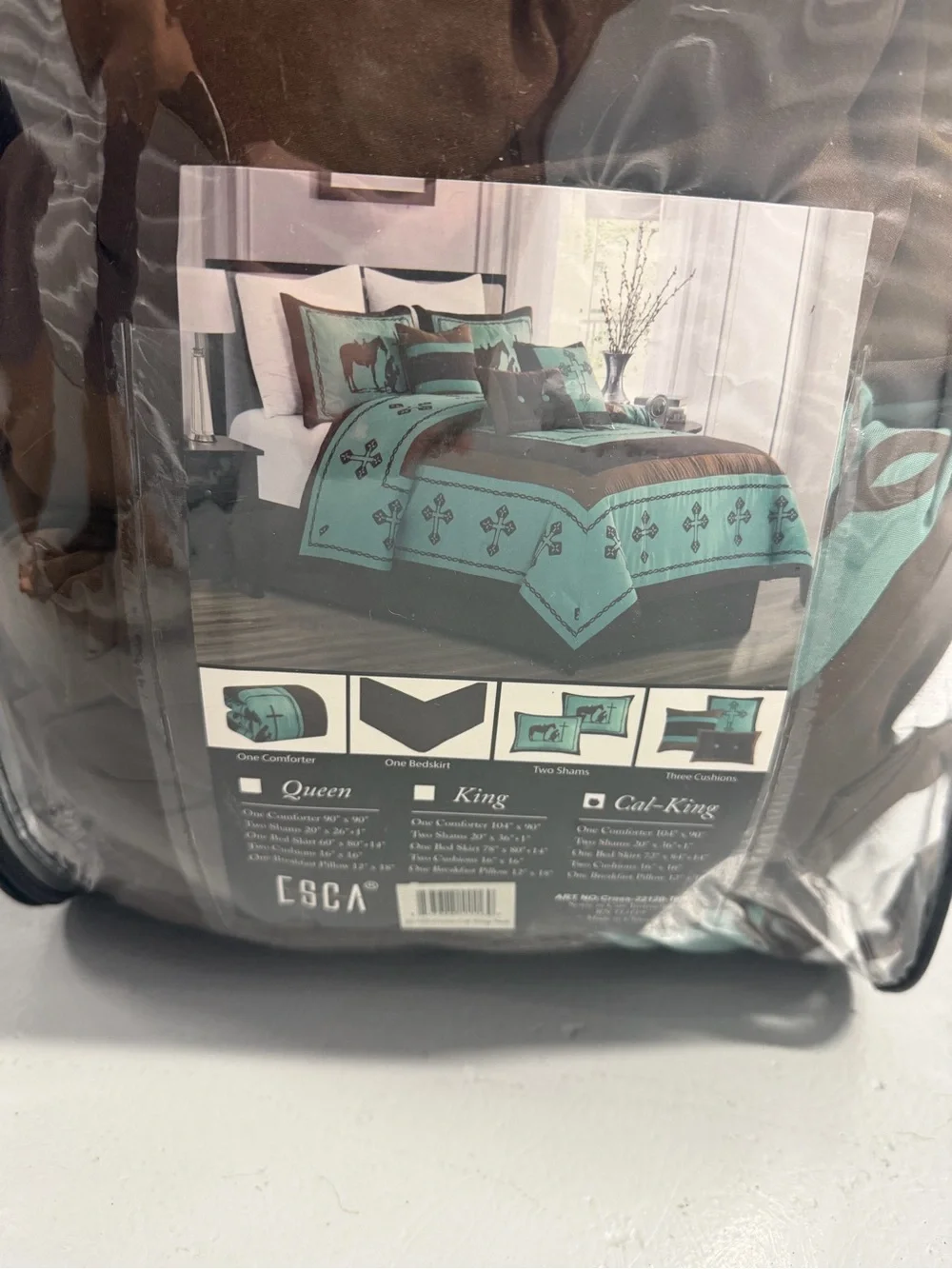 Horse and Cross comforter California king